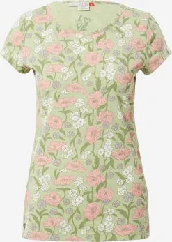 Ragwear T-shirts Shirt Dames Lichtgroen