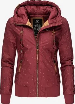 Ragwear Winterjassen Winterjas Druna Print Winter Dames Wijnrood -Goedkope Ragwear winkel bed71a6eb8c9be8bd3fca94f5c4c21ae
