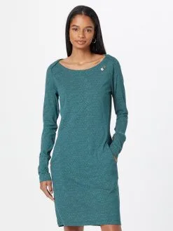 Ragwear Mini Jurken Jurk RIVER Dames Petrol -Goedkope Ragwear winkel bf46359dae4a86c566057c17a6f022ac