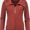 Ragwear Sweatvesten Sweatvest Emer Dames Roestrood