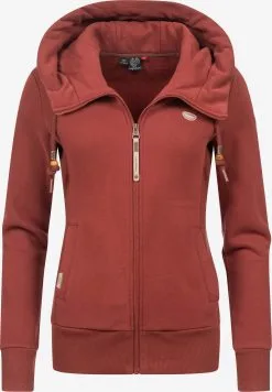 Ragwear Sweatvesten Sweatvest Emer Dames Roestrood