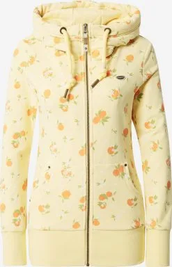 Ragwear Sweatvesten Sweatvest NESKA Dames Lichtgeel