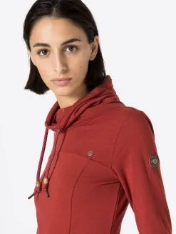 Ragwear Mini Jurken Jurk Ditik Dames Donkerrood -Goedkope Ragwear winkel c208cb3255146cf2aa566e39d71973be