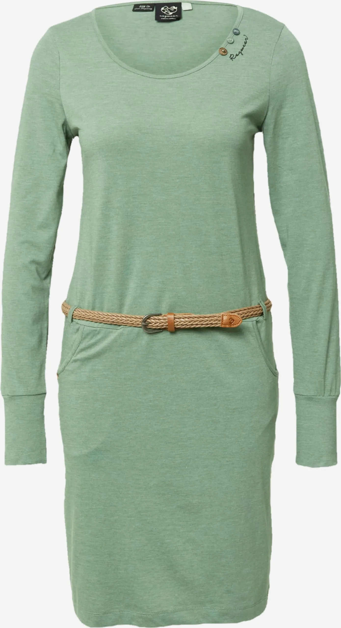 Ragwear Jerseyjurken Jurk MONTANA Dames Groen 1 Ragwear Jerseyjurken Jurk MONTANA Dames Groen