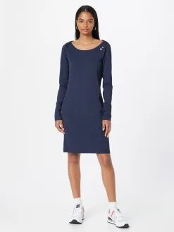 Ragwear Jerseyjurken Jurk RIVER Dames Nachtblauw / Hemelsblauw -Goedkope Ragwear winkel cfe319ba6c81a5c78c3664f3bd1420f3