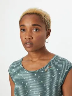 Ragwear T-shirts Shirt DOMINNICA Dames Smaragd / Pastelgroen -Goedkope Ragwear winkel d212d9ad0bbc0aa534206c0fe887d975