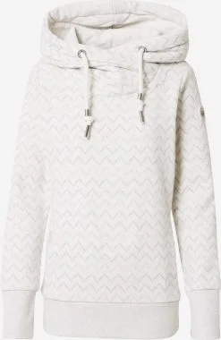 Ragwear Hoodies Sweatshirt GRIPY Dames Wit Gemêleerd