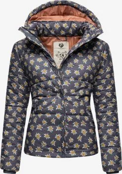 Ragwear Winterjassen Winterjas Dames Duifblauw