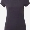 Ragwear T-shirts Shirt MINTT Dames Zwart Gemêleerd