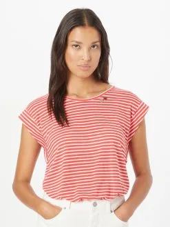 Ragwear T-shirts Shirt TULSA Dames Rood -Goedkope Ragwear winkel da3efb57dee144fe751facdbaa296233