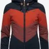 Ragwear Outdoor Jassen Functionele Jas Novva Dames Nachtblauw / Bourgogne / Lichtrood