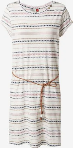 Ragwear Jerseyjurken Jurk VERBY Dames Wit