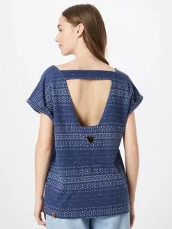 Ragwear T-shirts Shirt Heiddie Dames Navy -Goedkope Ragwear winkel de2411616cbae6b57019b453aa470357