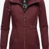 Ragwear Outdoor Jassen Functionele Jas Danka Dames Wijnrood