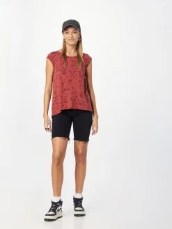 Ragwear T-shirts Shirt DOMINNICA Dames Rood / Bloedrood -Goedkope Ragwear winkel dff51057137bbd02e749671e24241cef