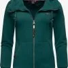 Ragwear Sweatvesten Sweatvest Neska Dames Smaragd