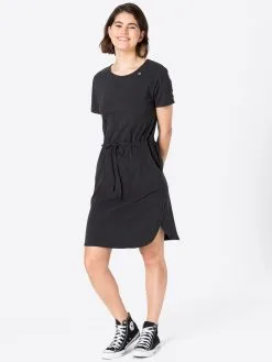 Ragwear Jerseyjurken Jurk ATHEENA Dames Antraciet -Goedkope Ragwear winkel e159e59063fb0cf432b8df84e21cb96d