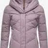 Ragwear Winterjassen Winterjas Natesa Dames Lavendel