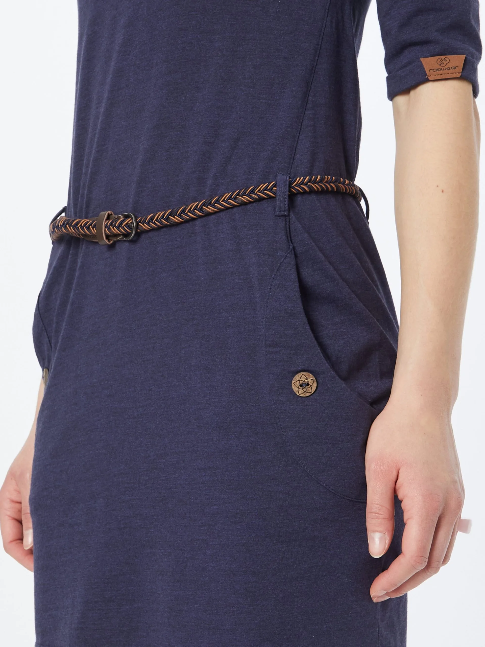 Ragwear Jerseyjurken Jurk TANYA Dames Navy 2 Ragwear Jerseyjurken Jurk TANYA Dames Navy - Afbeelding 2