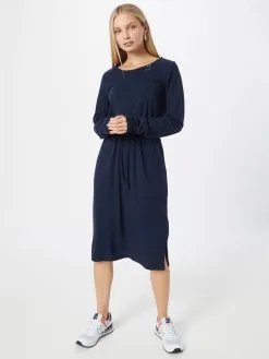 Ragwear Midi Jurken Jurk GAMINI Dames Navy -Goedkope Ragwear winkel e953aa52887e77aed6cc882744f5ae3c