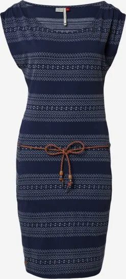 Ragwear Jerseyjurken Jurk Chego Dames Blauw / Indigo