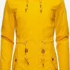 Ragwear Outdoor Jassen Functionele Jas Monadis Rainy Dames Geel