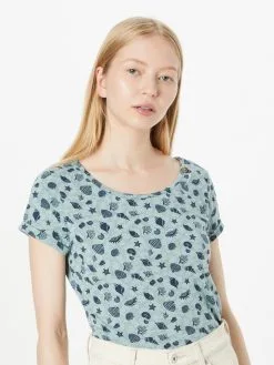 Ragwear T-shirts Shirt Dames Marine / Aqua -Goedkope Ragwear winkel ee30f19ee0c1d6854fdb268267d2cb71