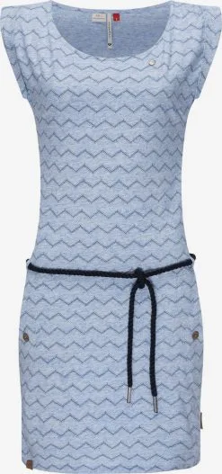 Ragwear Zomerjurken Zomerjurk Tag Chevron Dames Lichtblauw / Donkerblauw