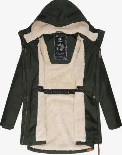 Ragwear Parkas Winterparka Elsie Dames Donkergroen -Goedkope Ragwear winkel f0739fac0a5bada6530a2f9221053914